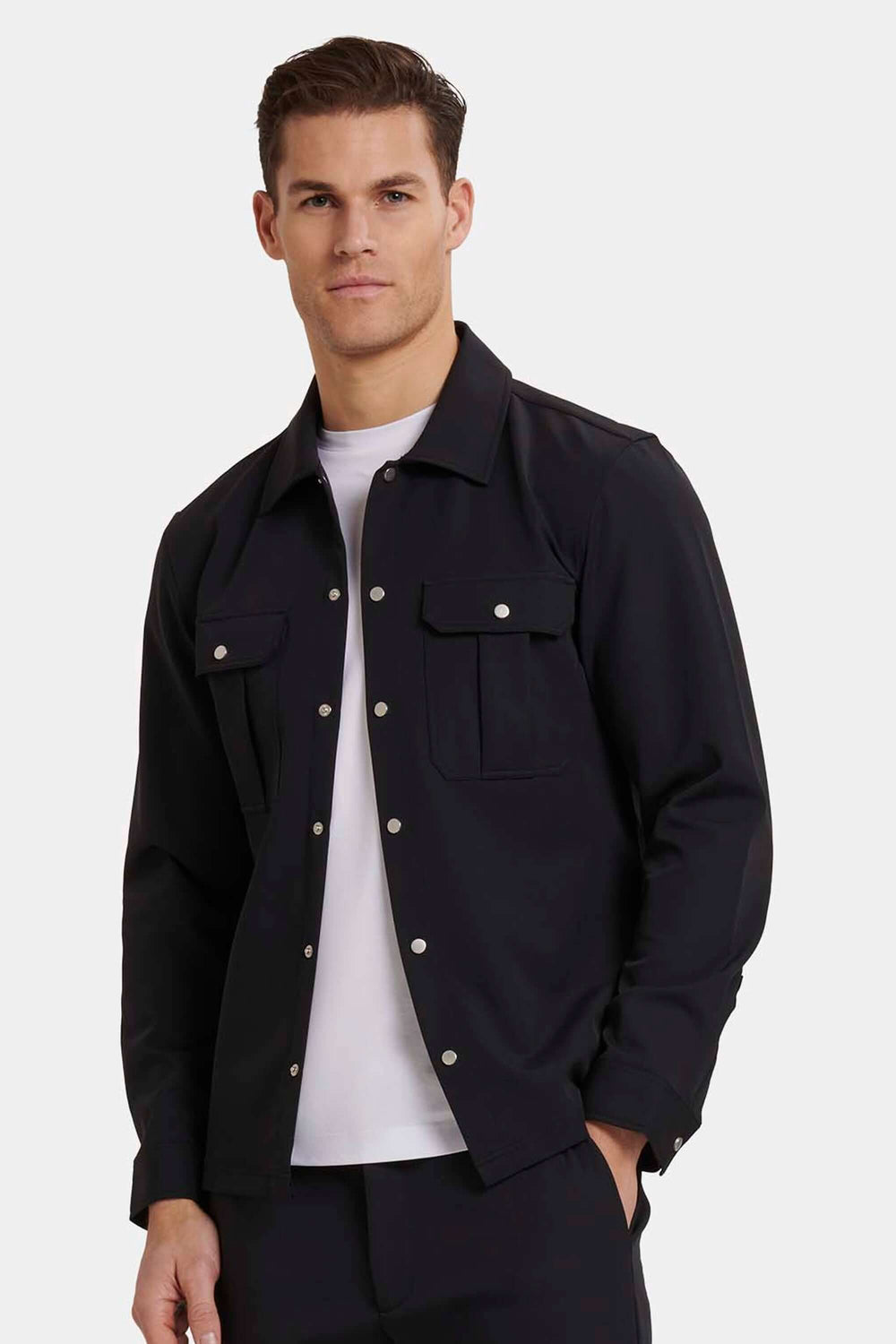 Men's Stretch Tech Cargo Snap Overshirt