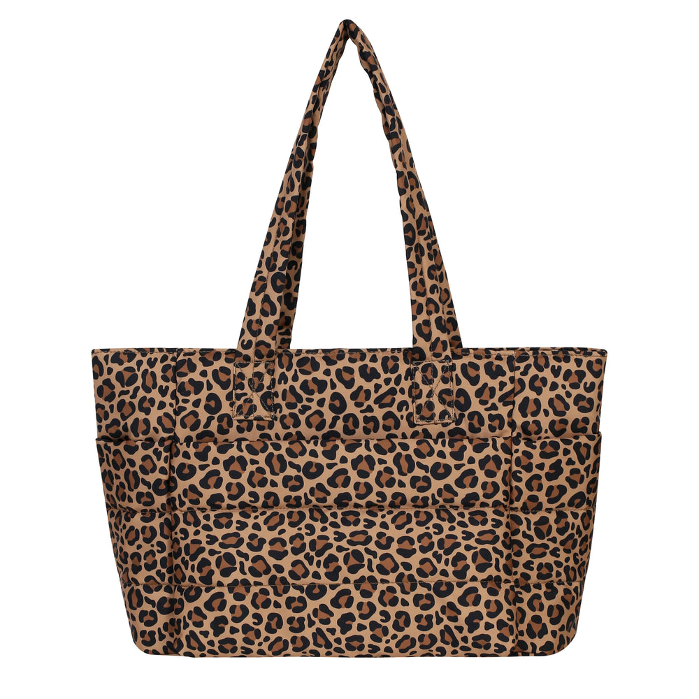 Quilted Puffer Laptop Tote Bag
