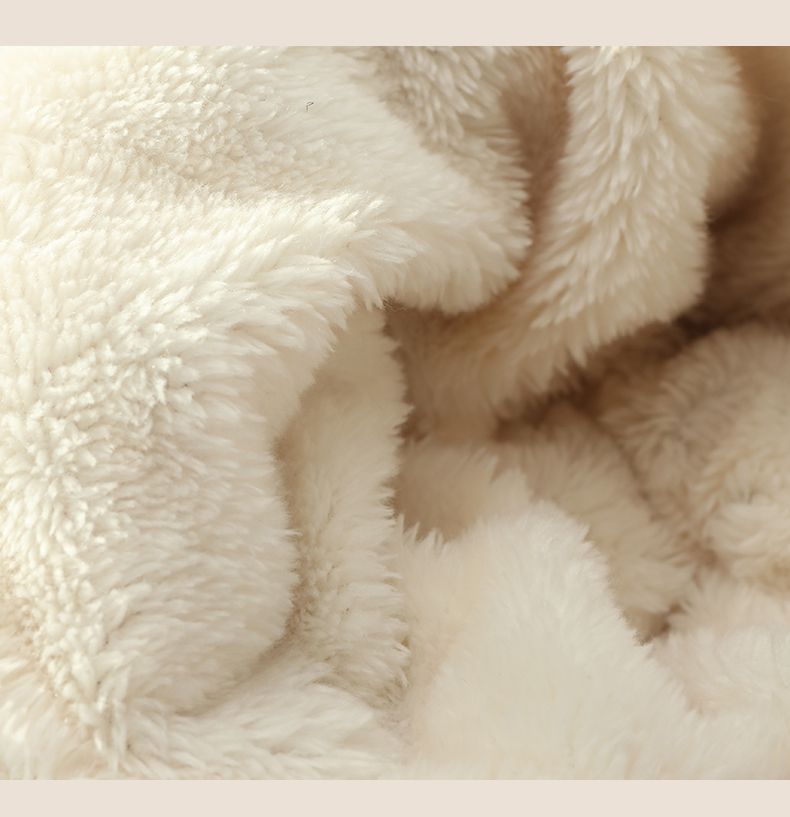 Fleece-Lined Knit Hooded Hat and Scarf
