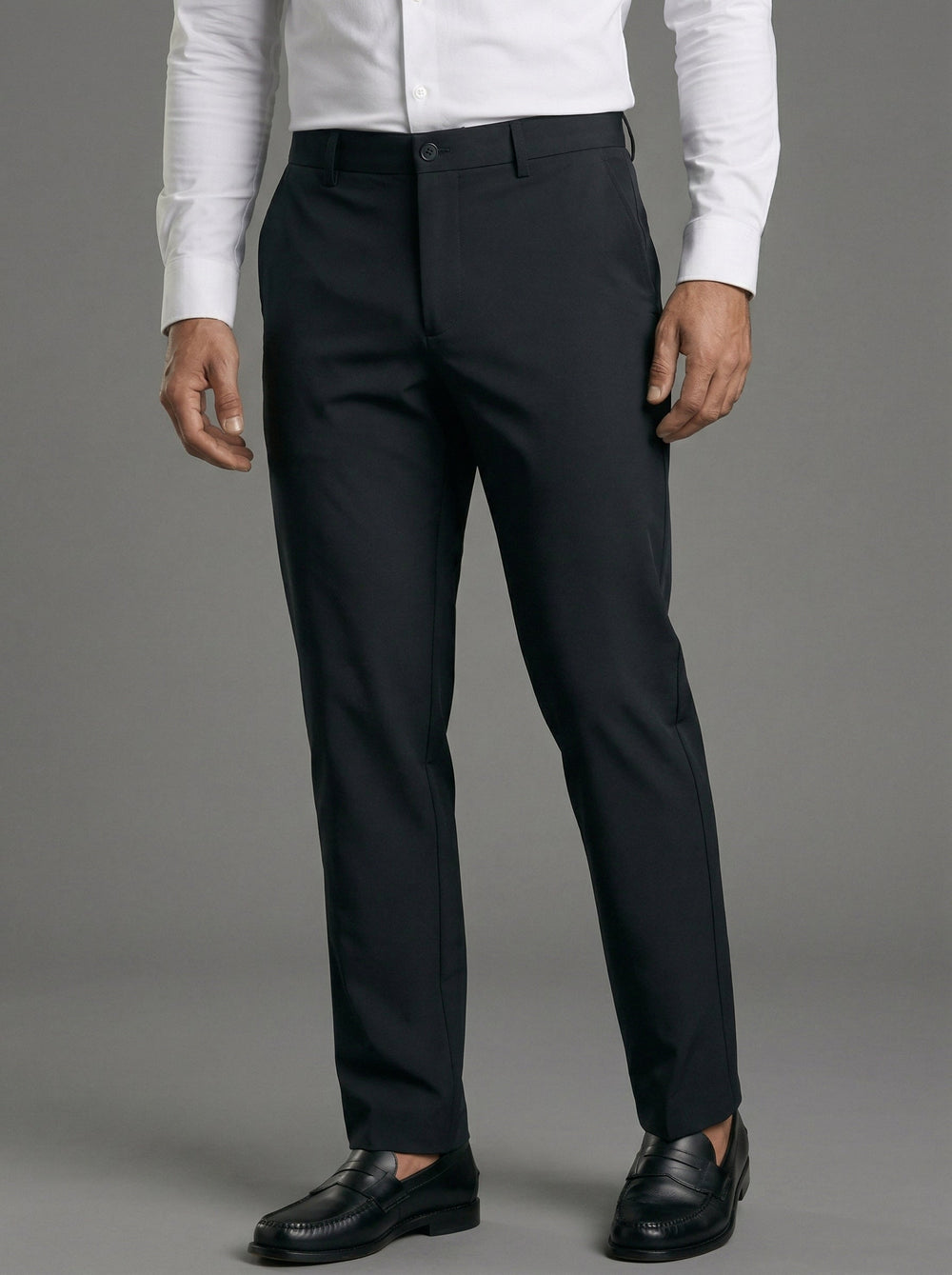 Men's Stretch Knit Pleated Trousers