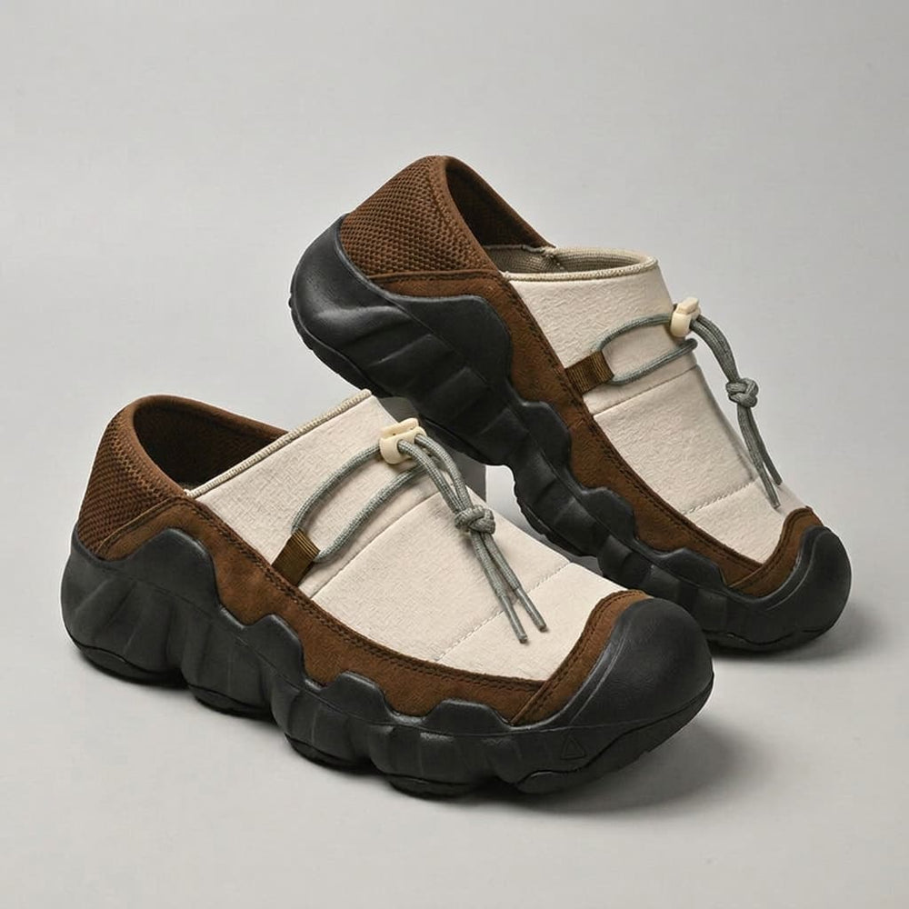 Men's Toggle-Lace Canvas Slip-On Sneakers