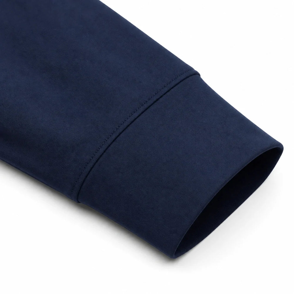 Men's Layered-Look Collar Quarter-Zip Pullover