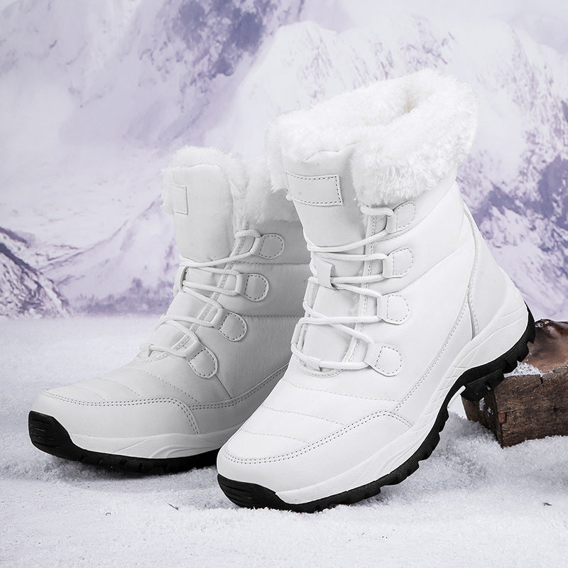 Fleece-Lined High-Top Winter Hiking Boots