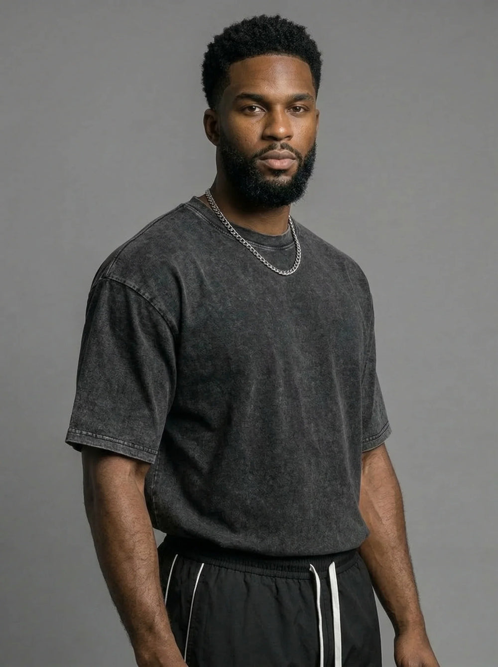 Men's Oversized Washed Cotton Tee