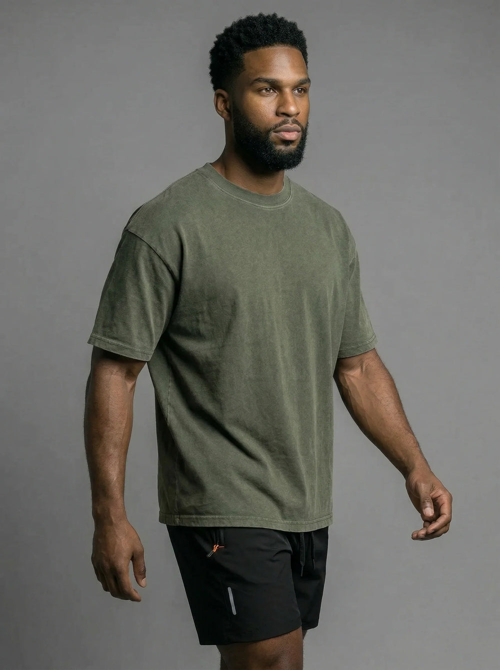 Men's Oversized Washed Cotton Tee