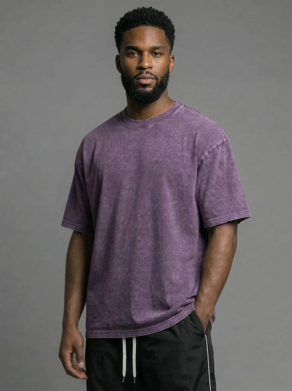 Men's Oversized Washed Cotton Tee
