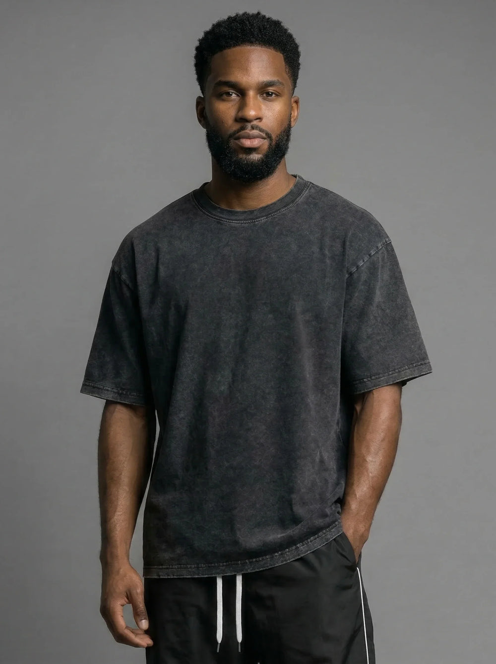 Men's Oversized Washed Cotton Tee