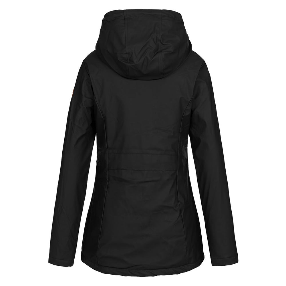 Sherpa-Lined Hooded Rain Jacket
