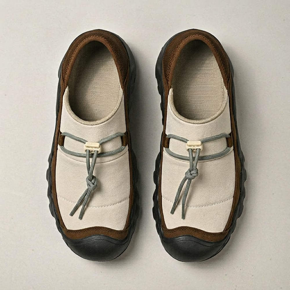Men's Toggle-Lace Canvas Slip-On Sneakers