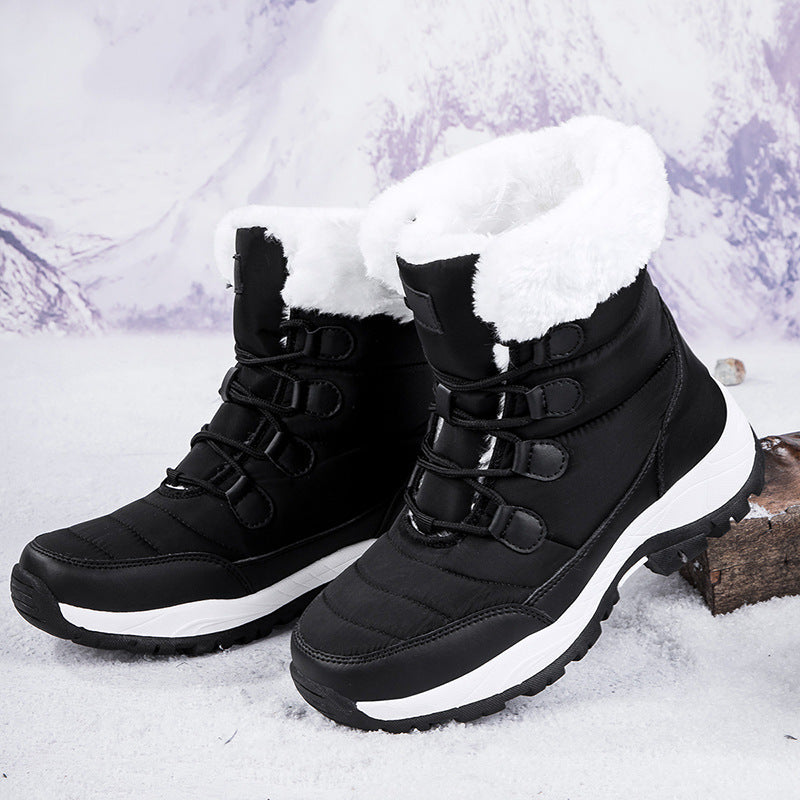 Fleece-Lined High-Top Winter Hiking Boots