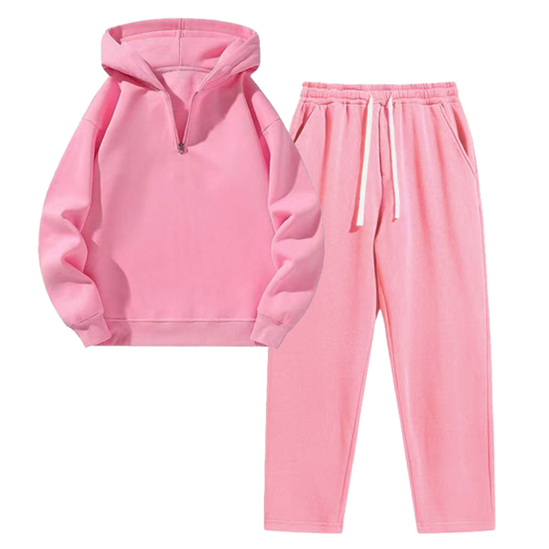 Men's Half-Zip Hoodie and Sweatpants Set