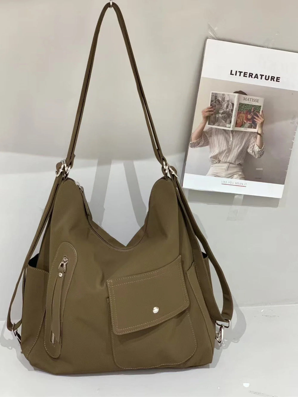 Three-Way Convertible Utility Shoulder Bag
