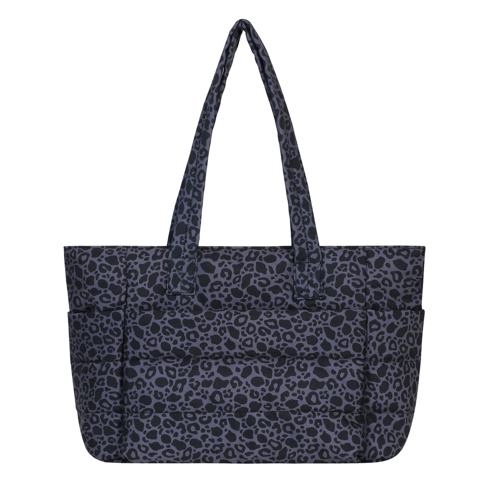 Quilted Puffer Laptop Tote Bag
