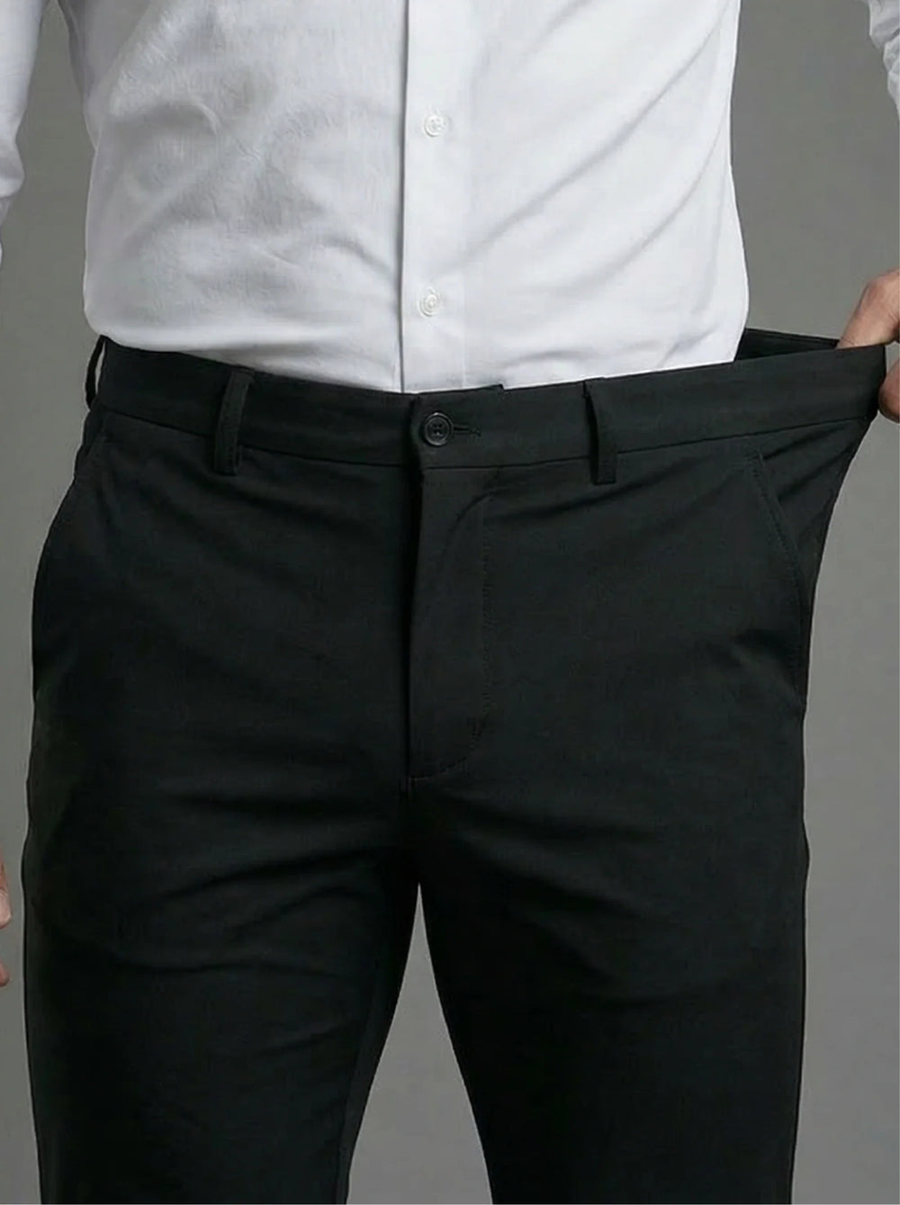 Men's Stretch Knit Pleated Trousers