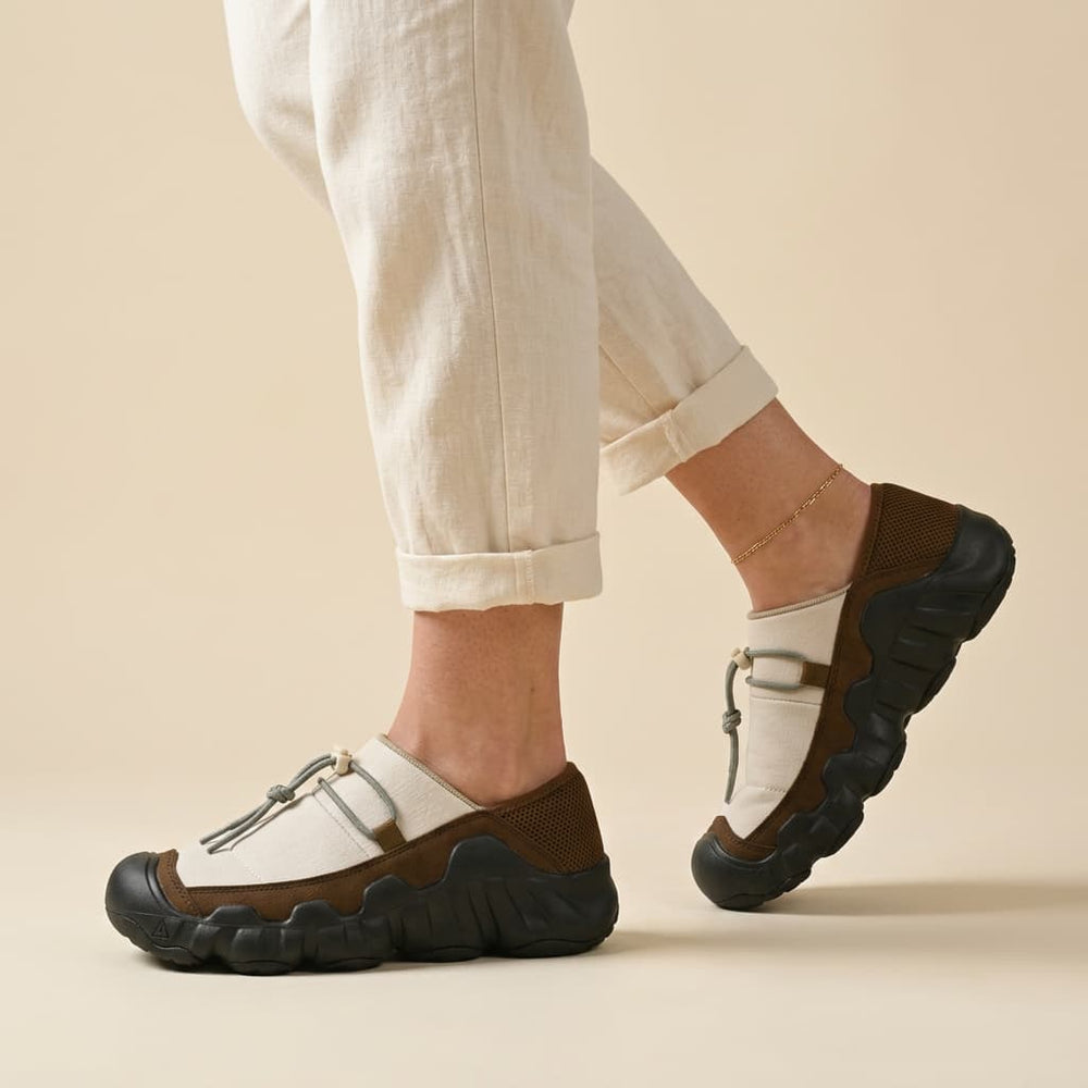 Men's Toggle-Lace Canvas Slip-On Sneakers
