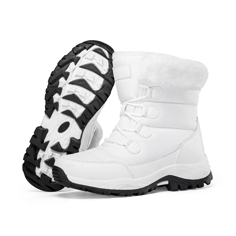 Fleece-Lined High-Top Winter Hiking Boots