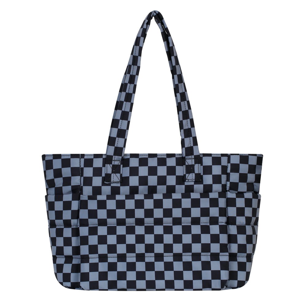 Quilted Puffer Laptop Tote Bag