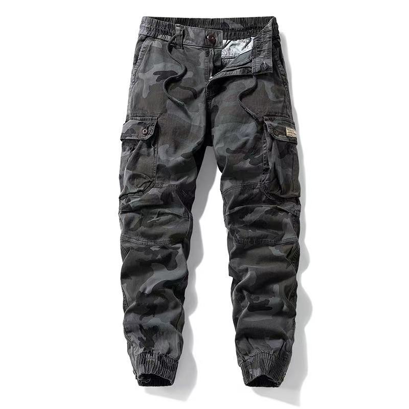 Men's Camo Cargo Pants with Zip Cuffs