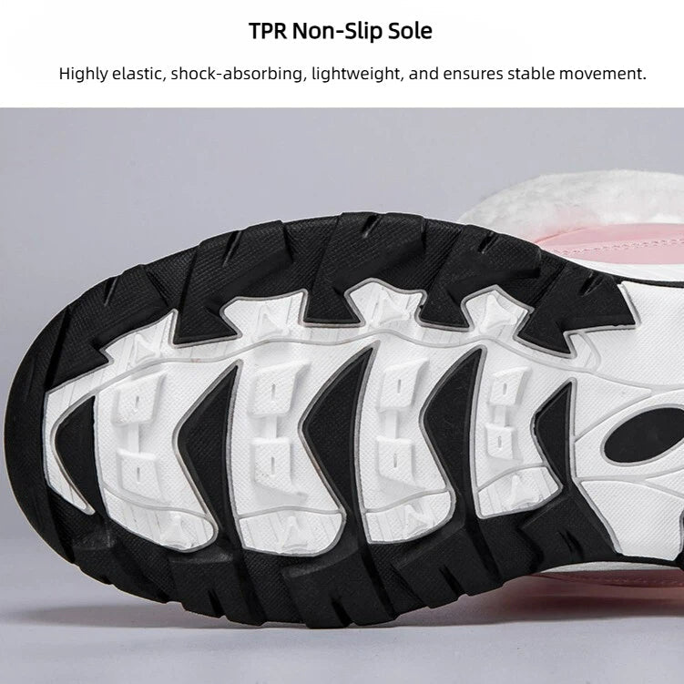 Fleece-Lined High-Top Winter Hiking Boots