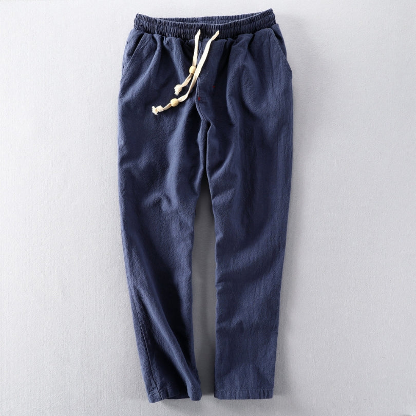 Men's Relaxed Crinkle Drawstring Trousers