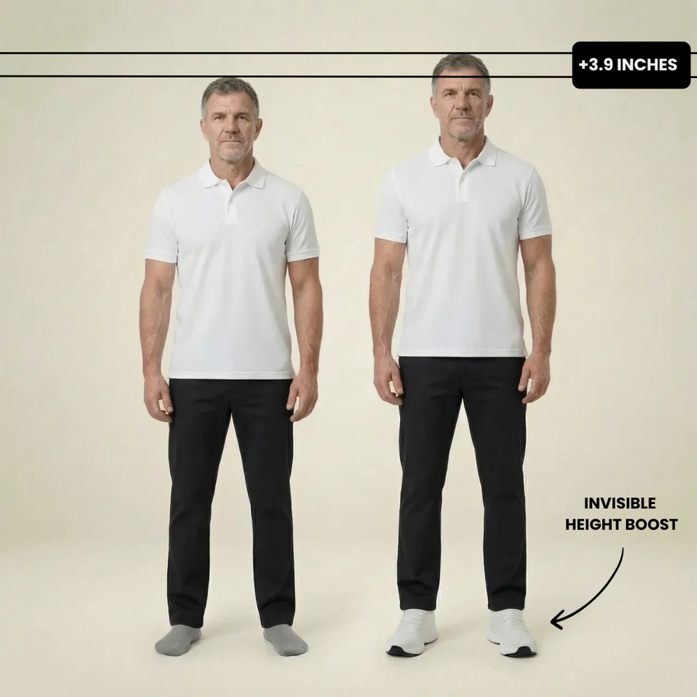Height-Boosting Knit Sneakers