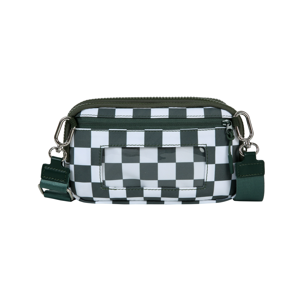Triple-Zip Crossbody Phone Wallet