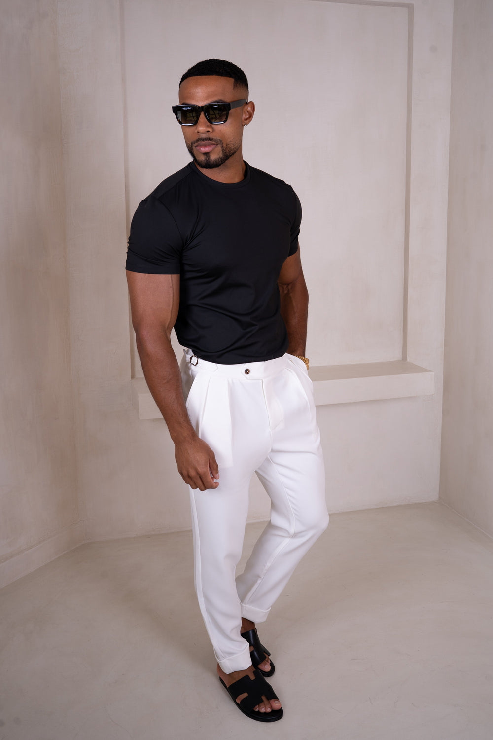 Men's Mercerized Fitted Crew Tee