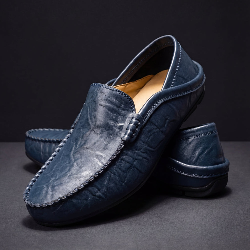 Men's Hand-Stitched Moccasin Driving Loafers