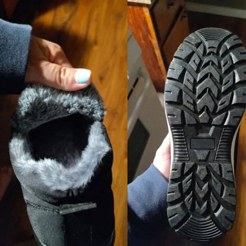Quilted Faux Fur-Lined Slip-On Ankle Boots