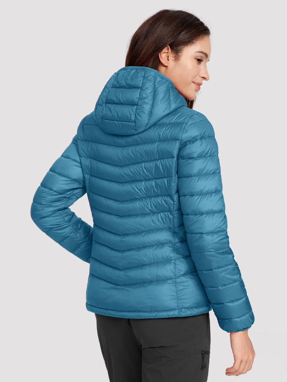 Lightweight Packable Hooded Puffer Jacket