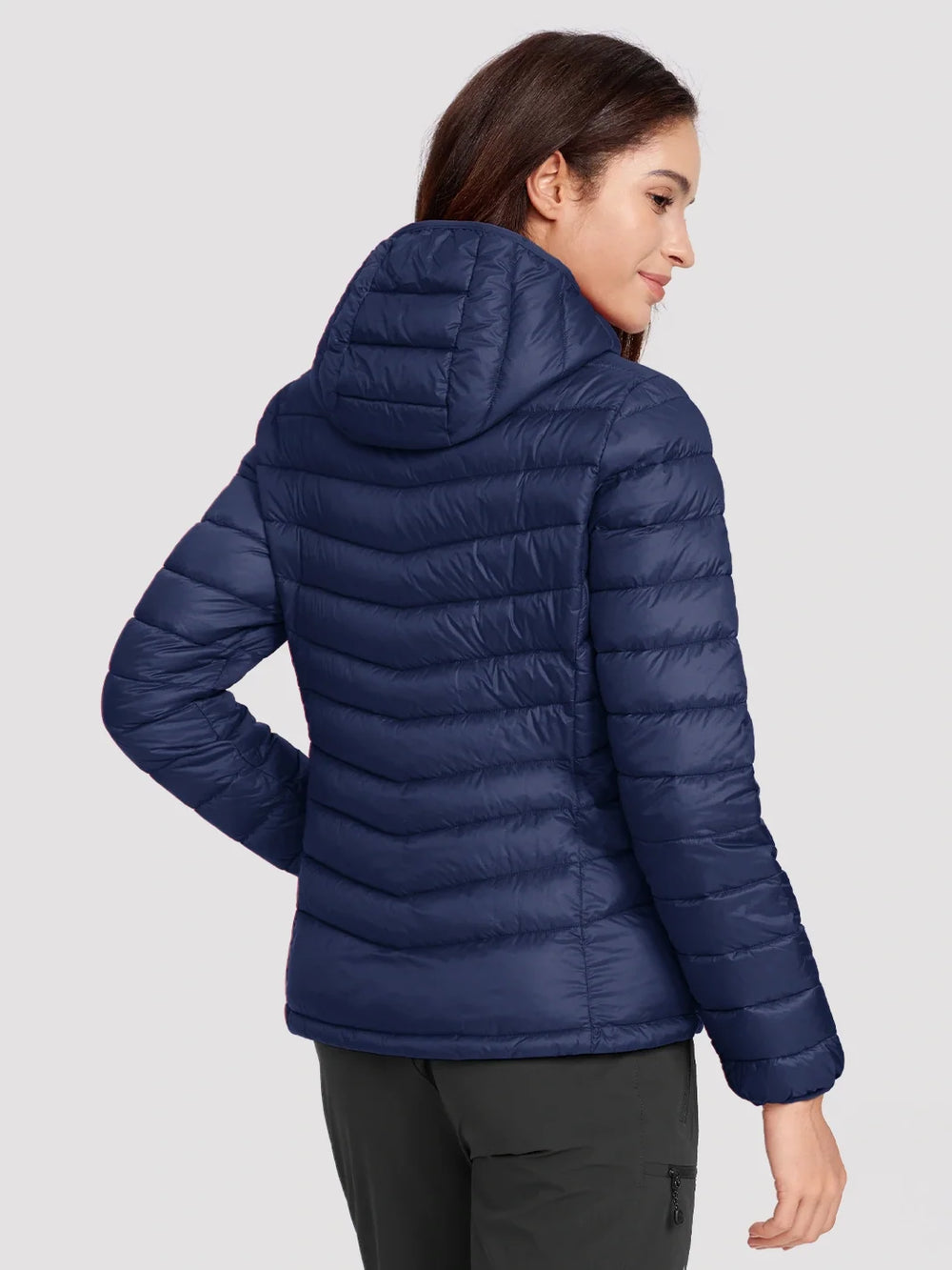 Lightweight Packable Hooded Puffer Jacket