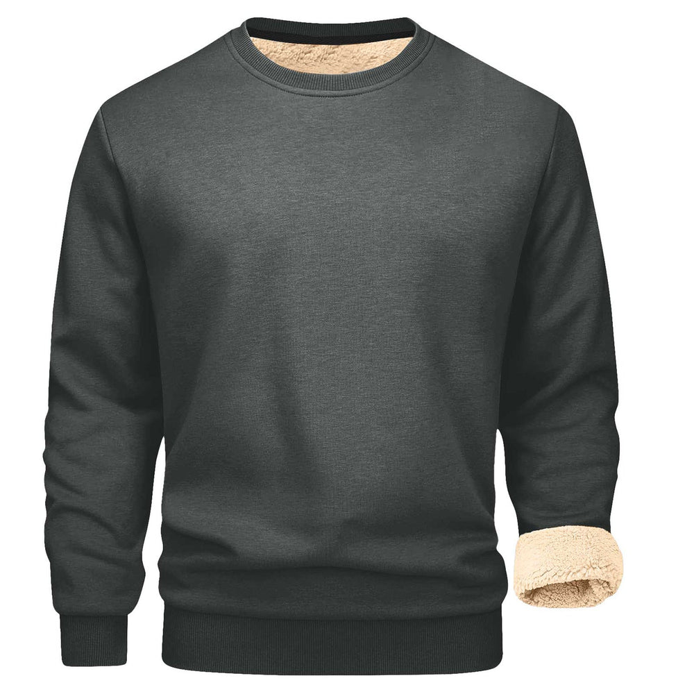 Men's Sherpa-Lined Crewneck Sweatshirt