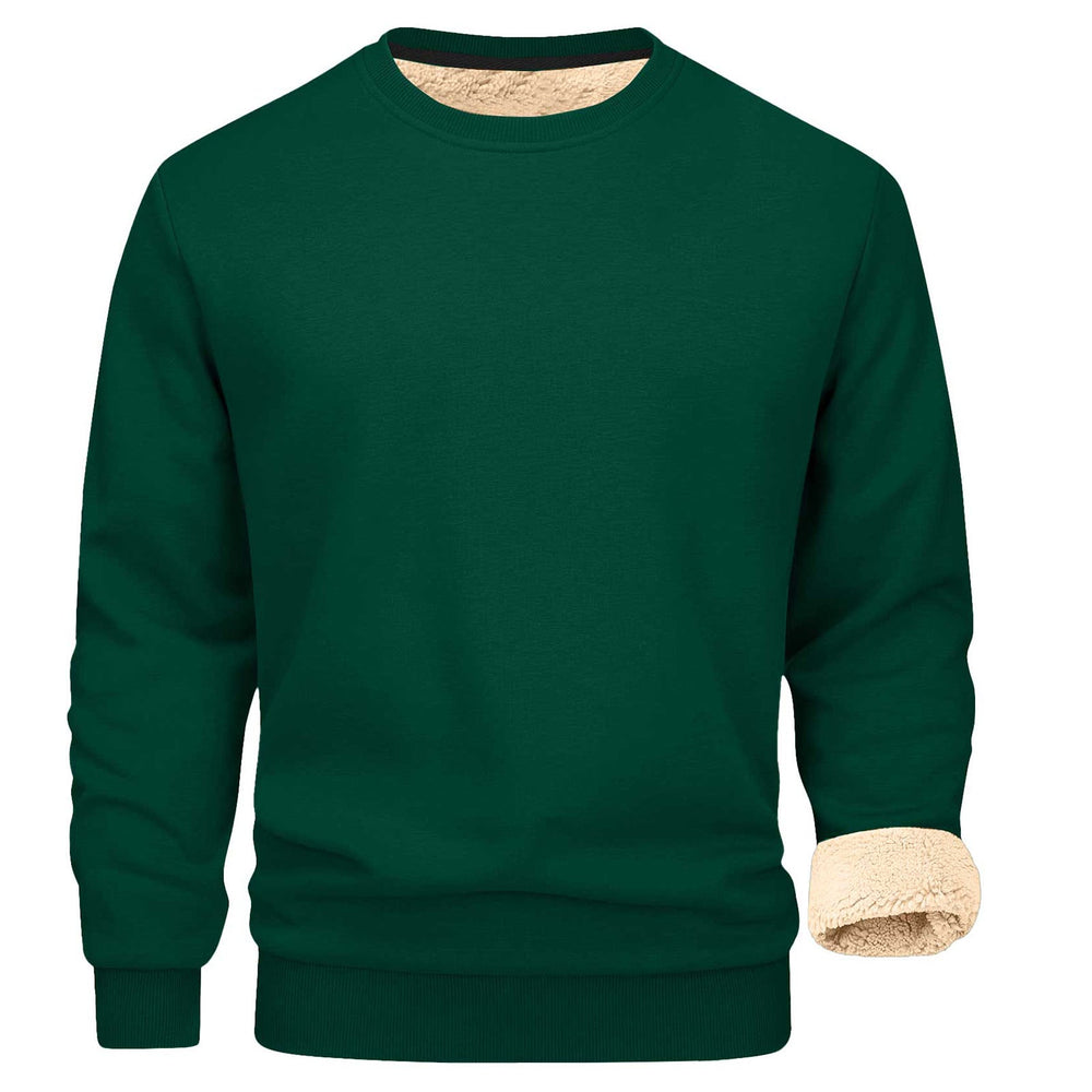 Men's Sherpa-Lined Crewneck Sweatshirt