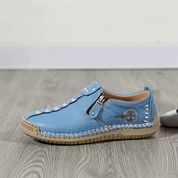 Hand-Stitched Side-Zip Slip-On Loafers