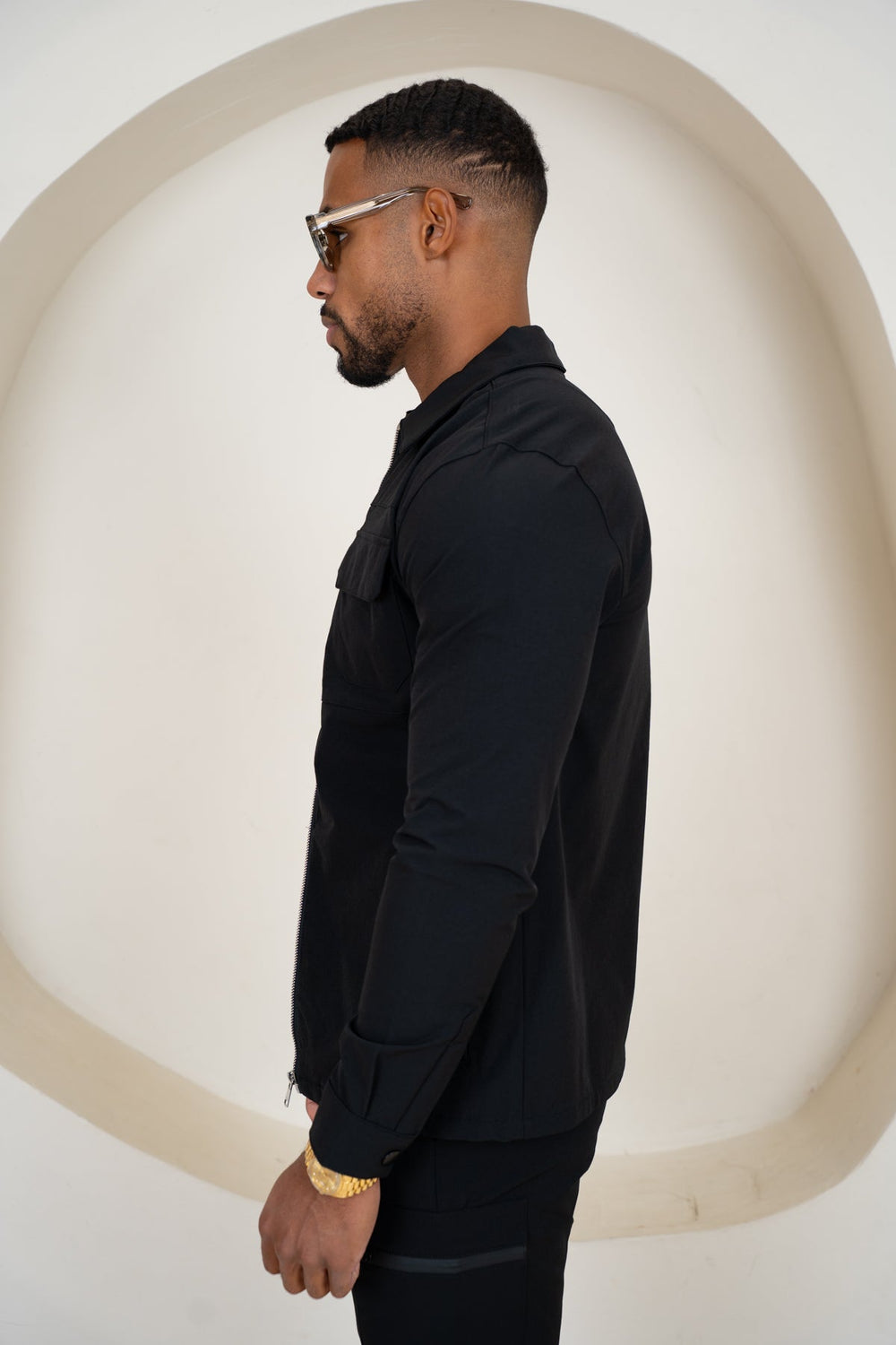 Men's Slim Zip-Up Cargo Jacket