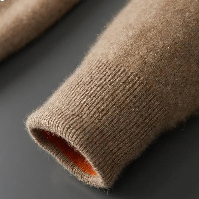Men's Reversible Cashmere-Touch Zip Hoodie