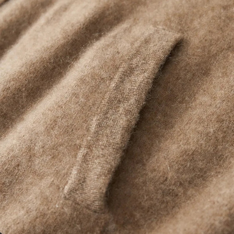 Men's Reversible Cashmere-Touch Zip Hoodie
