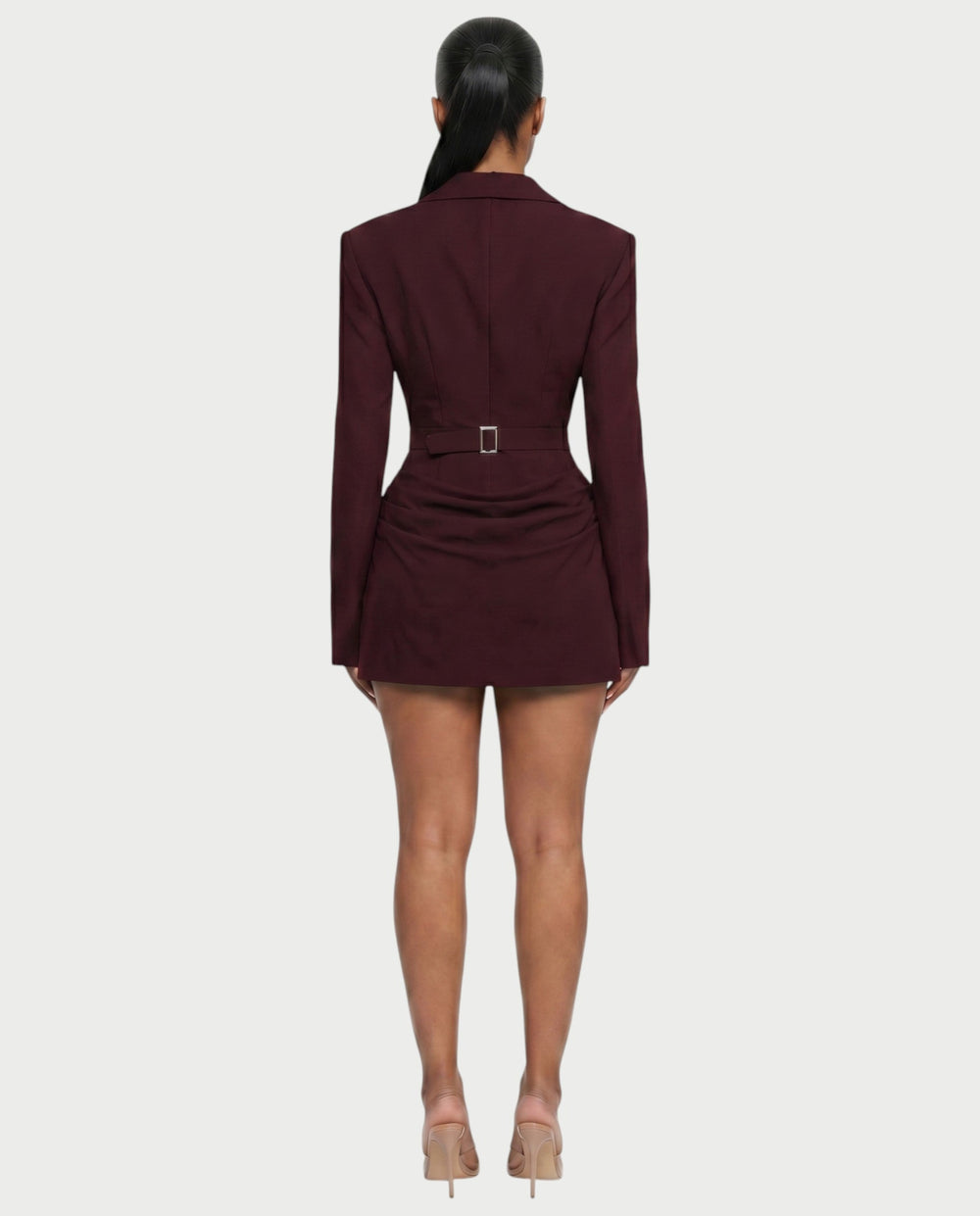 Ruched Blazer Mini Dress