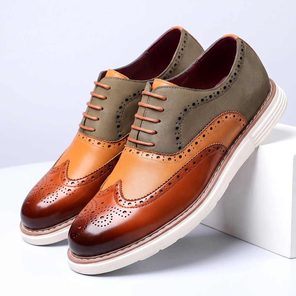 Men's Two-Tone Wingtip Oxfords