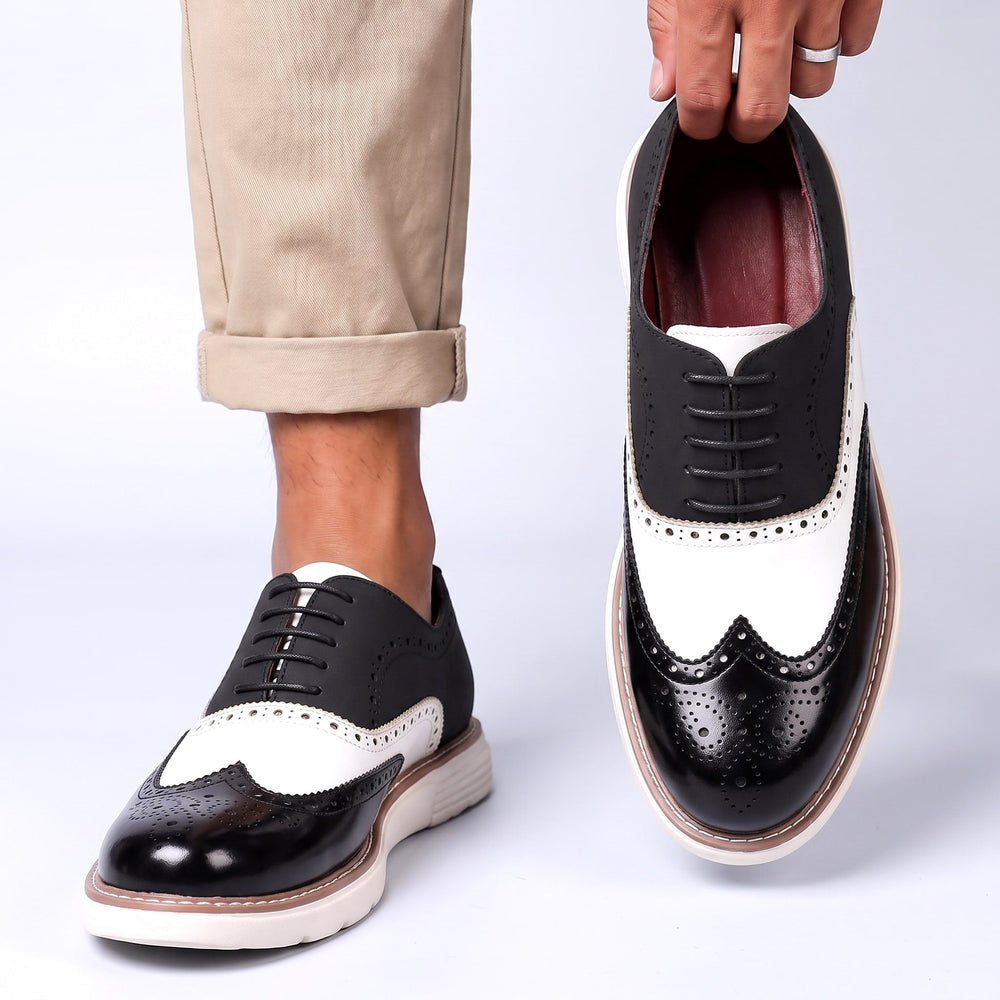Men's Two-Tone Wingtip Oxfords
