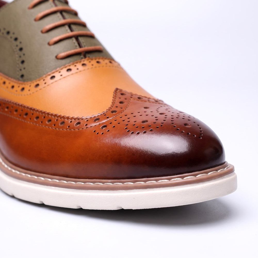 Men's Two-Tone Wingtip Oxfords