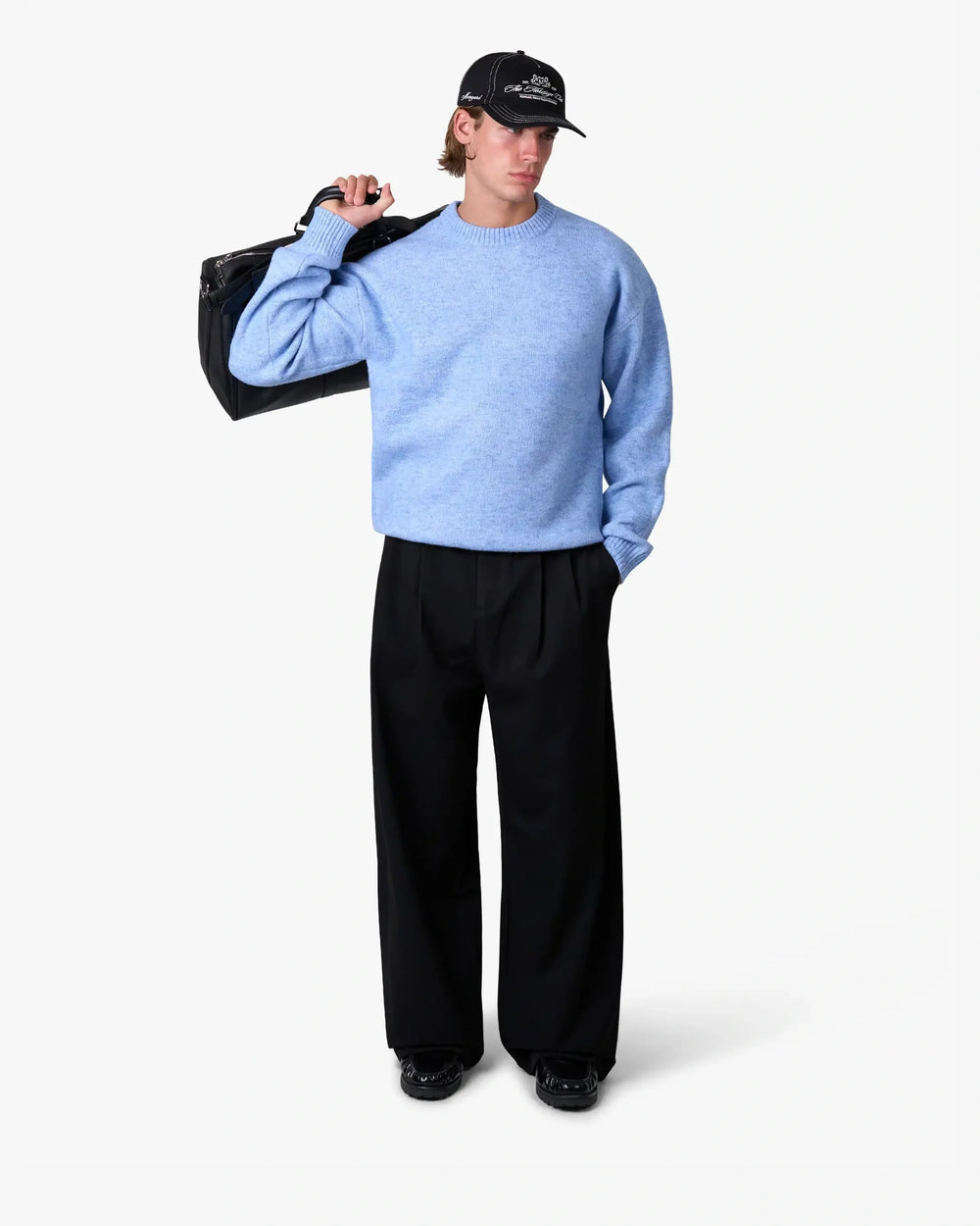 Men's Brushed Knit Crewneck Sweater