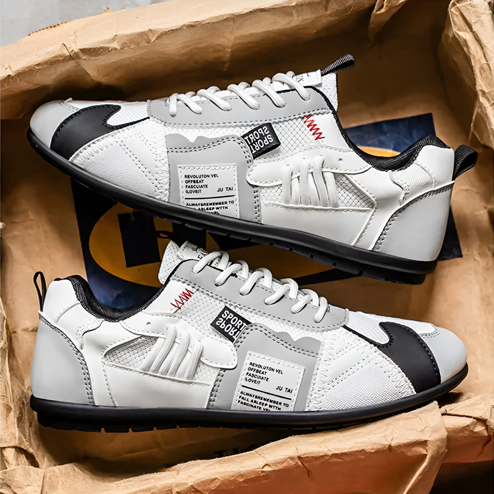 Men's Patchwork Retro Runner Sneakers