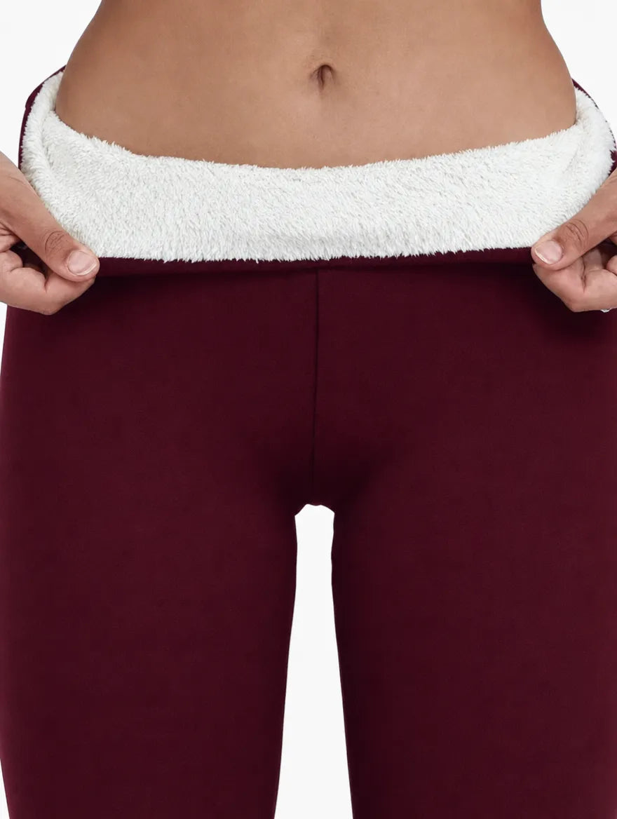 Sherpa-Lined High-Waist Sculpting Leggings