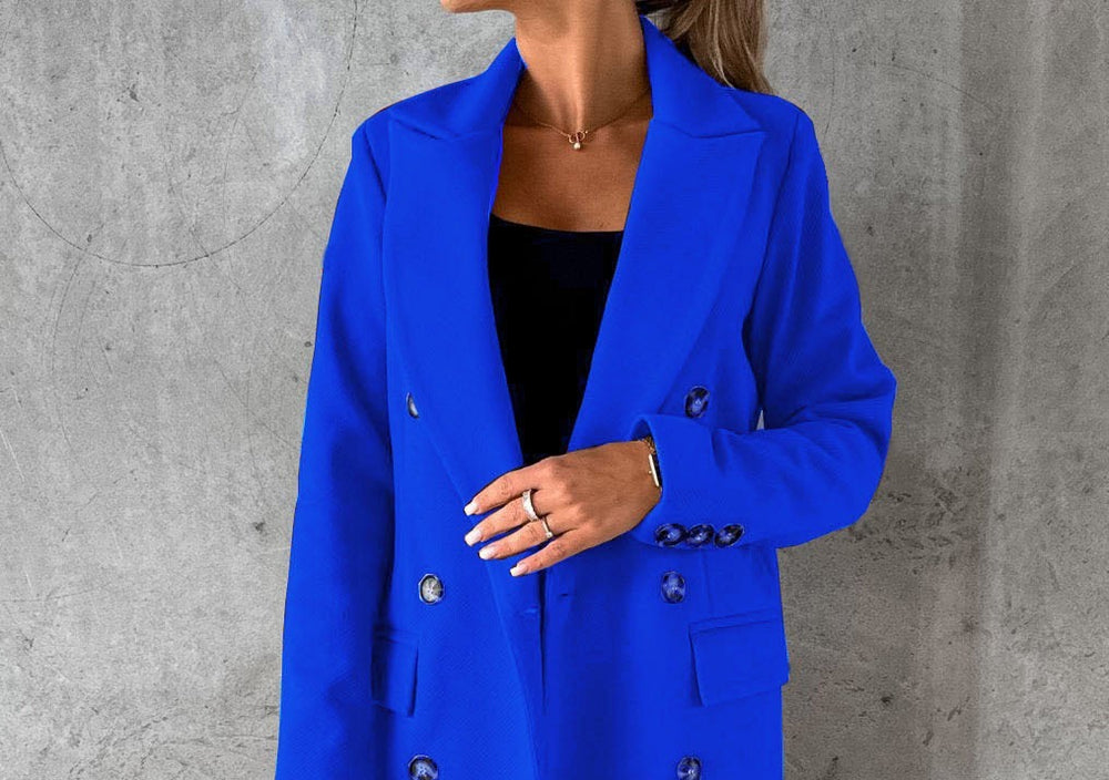 Classic Double-Breasted Longline Coat