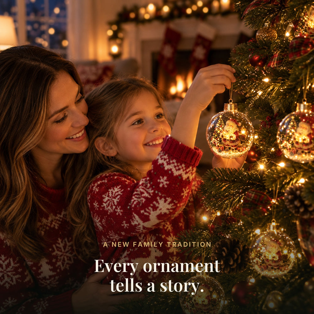 Glowing Christmas Diorama Ornaments