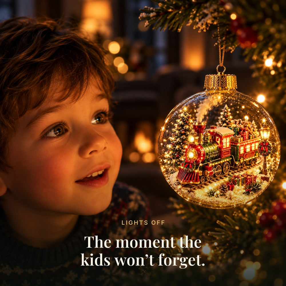 Glowing Christmas Diorama Ornaments