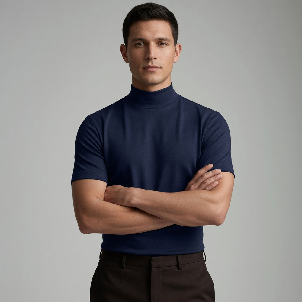Men's Mock Neck T-Shirt