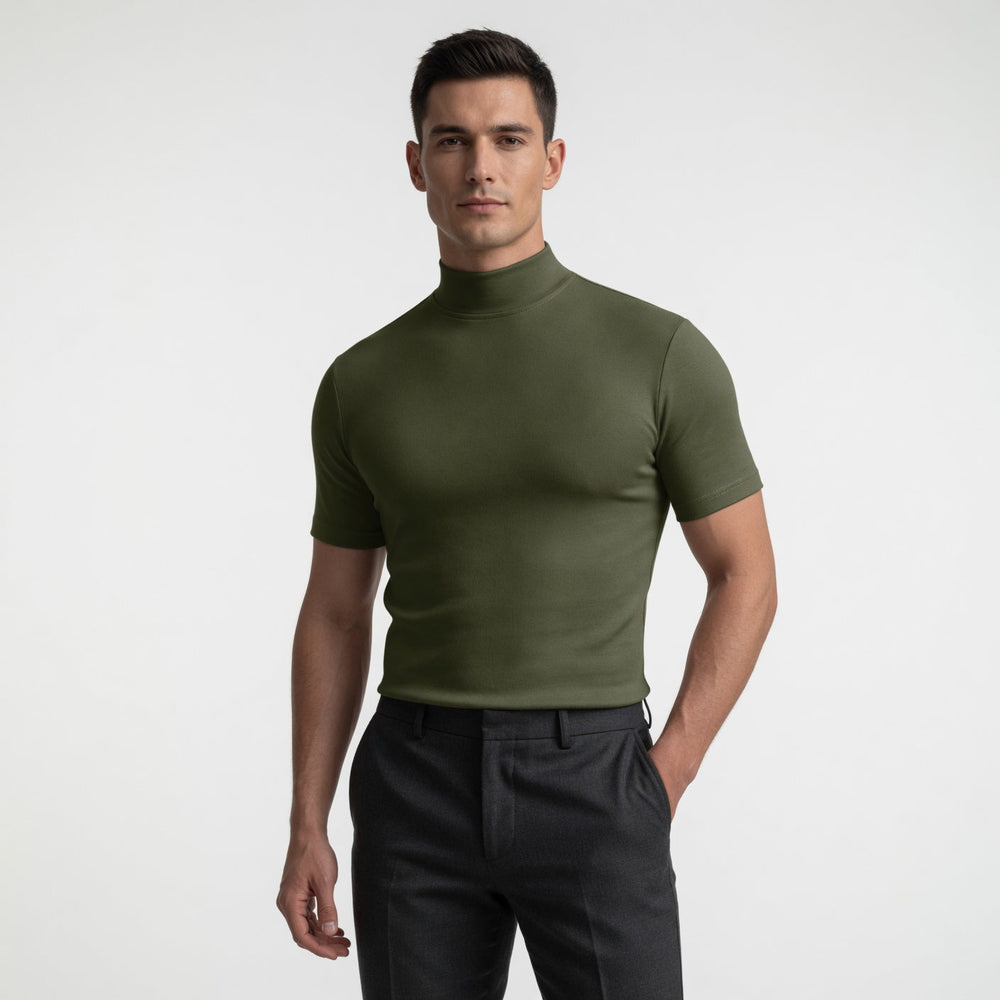Men's Mock Neck T-Shirt