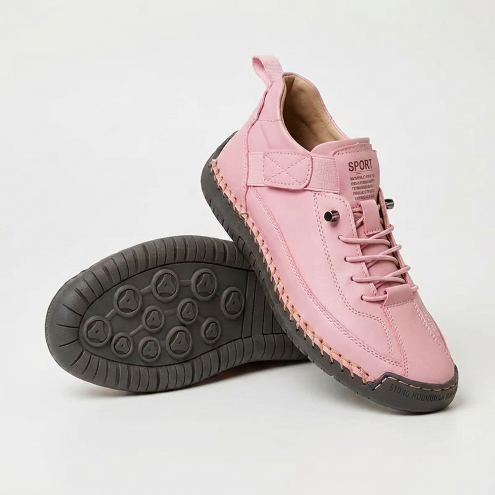 Cushioned Lace-Up Everyday Walking Sneakers